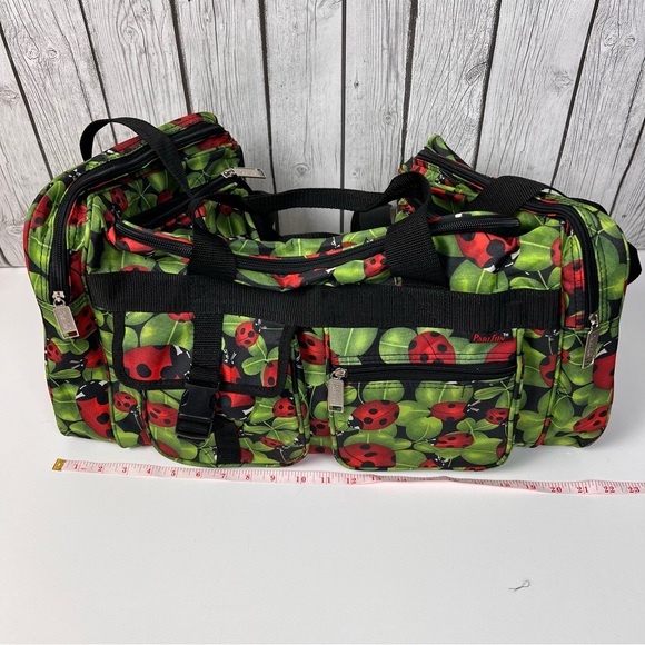 Parisun Large Duffle Bag with Ladybug Print NWOT - Picture 7 of 9